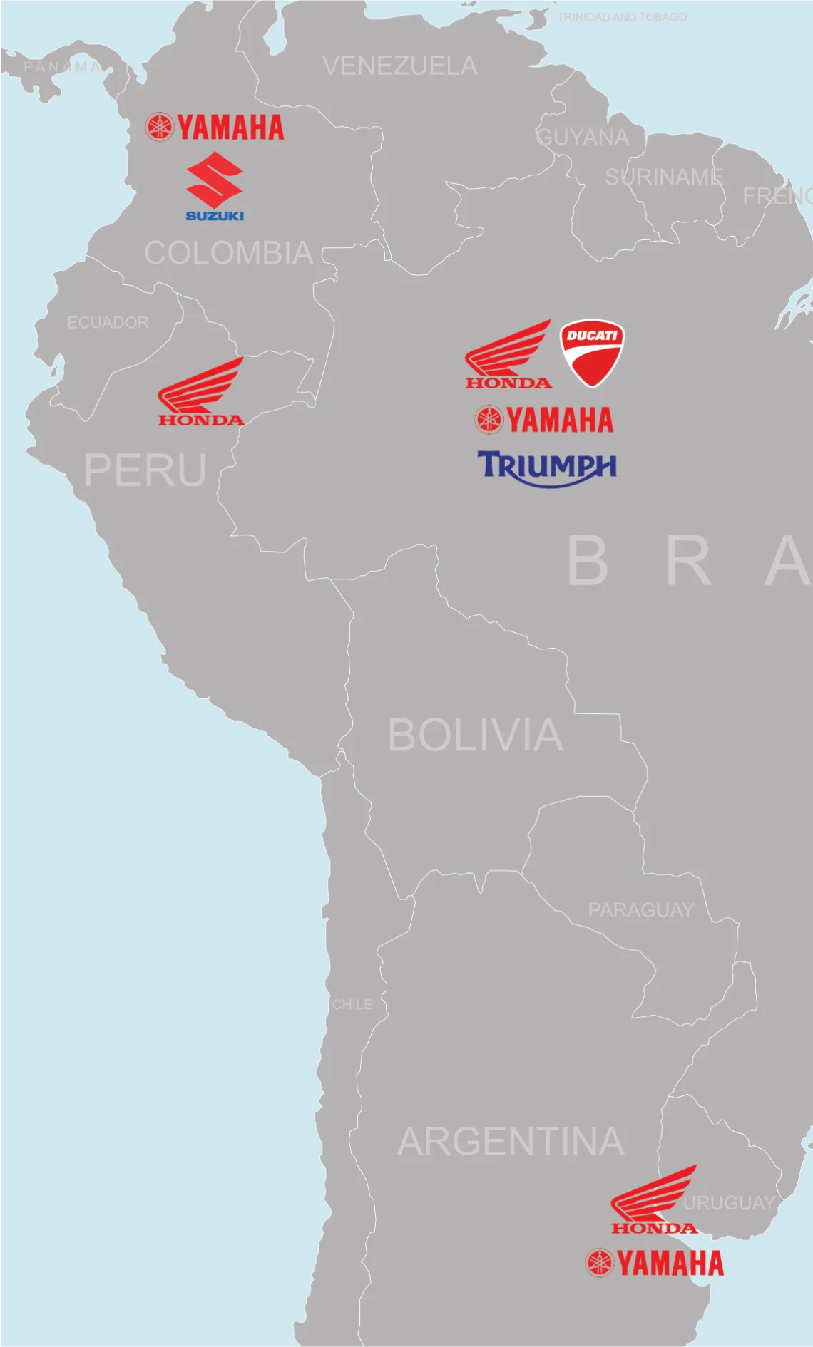South America motorcycle factories