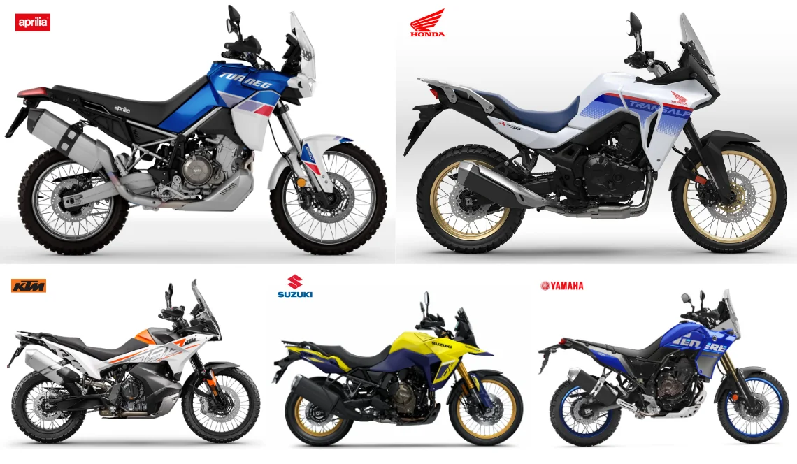 Aprilia Tuareg Honda Transalp XL750 KTM 790 Adv Suzuki V-Strom 800DE Yamaha Tenere