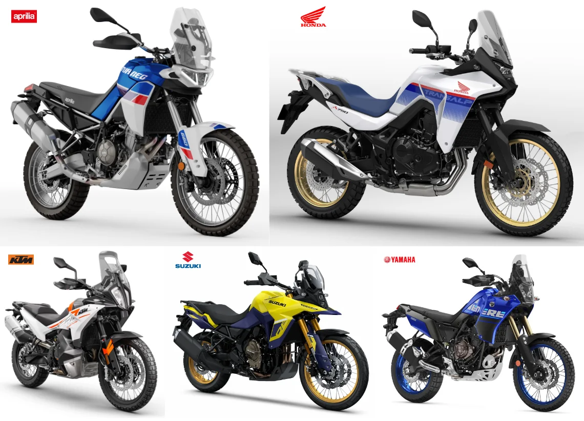 Aprilia Tuareg Honda Transalp XL750 KTM 790 Adv Suzuki V-Strom 800DE Yamaha Tenere