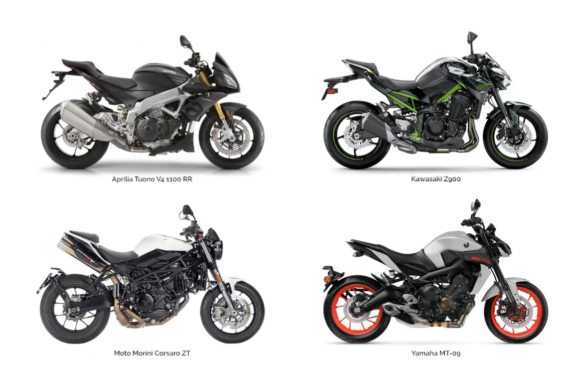 Motorcycle types: Naked